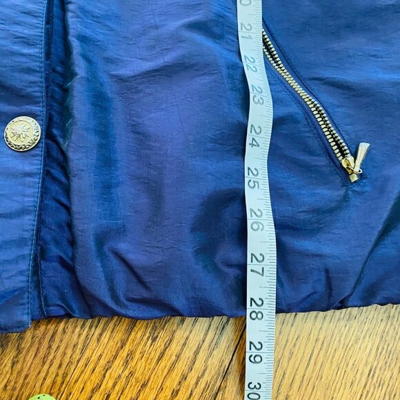 Copper Key Vintage Winter Jacket Snow Ski Anorak 80's 90's Metallic Purple Gold - Picture 14 of 15